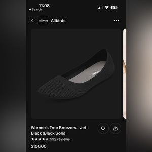 Allbirds jet black flats